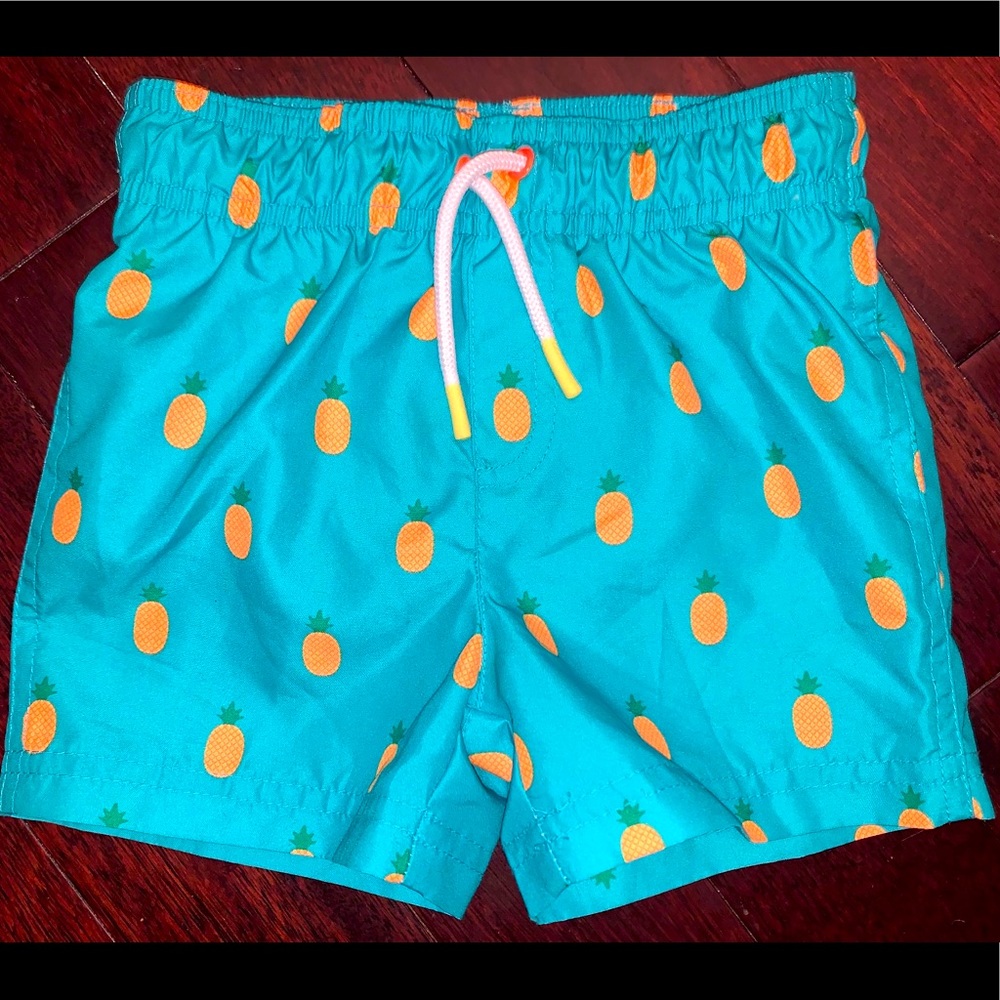 ⬇️NWOT Cat & Jack 🍍 Swim Trunks 18mo